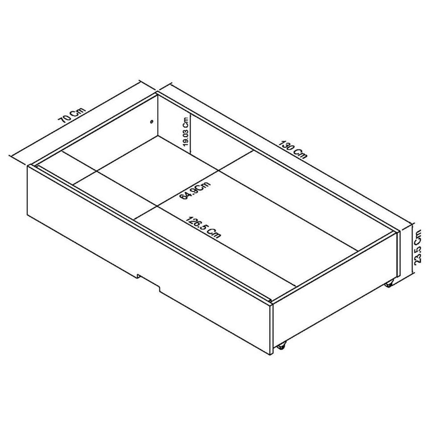 Bentley Designs Ashby White Underbed Drawer-5