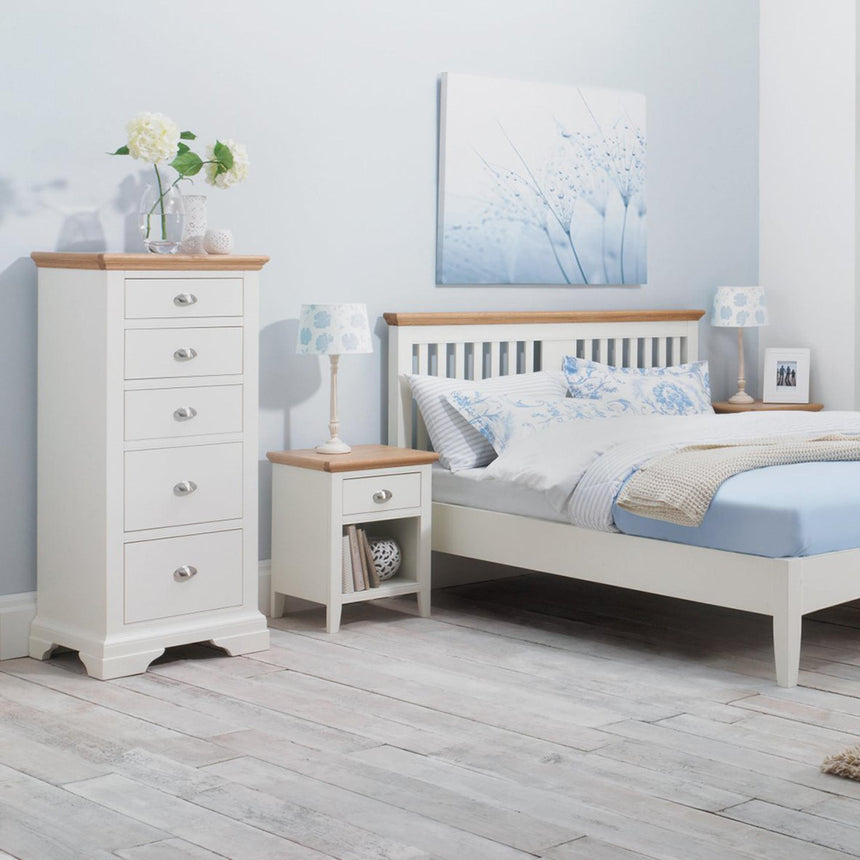 Bentley Designs Hampstead Two Tone 1 Drawer Bedside Cabinet-2