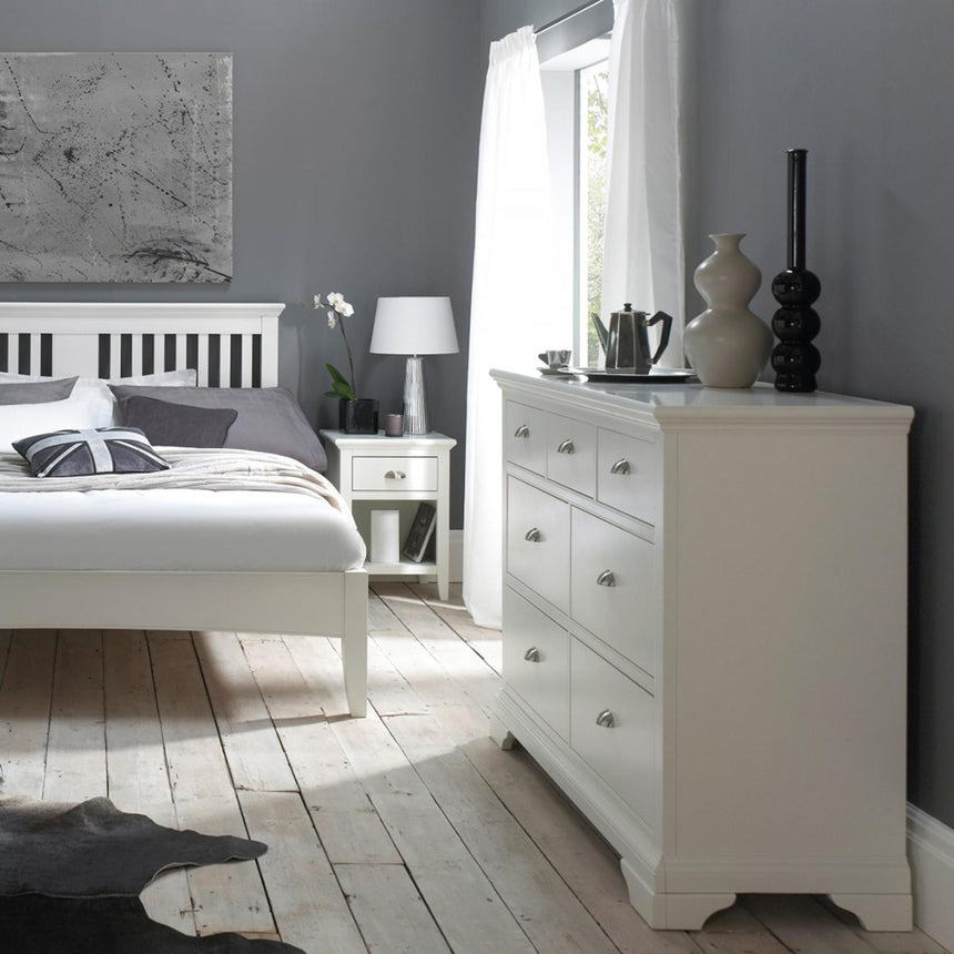 Bentley Designs Hampstead White 3+4 Drawer Chest-2