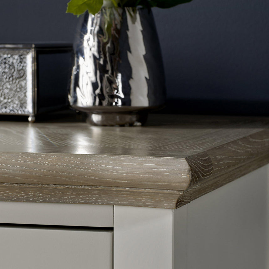 Bentley Designs Montreux Grey Washed Oak and Soft Grey 3 Drawer Bedside Cabinet-2