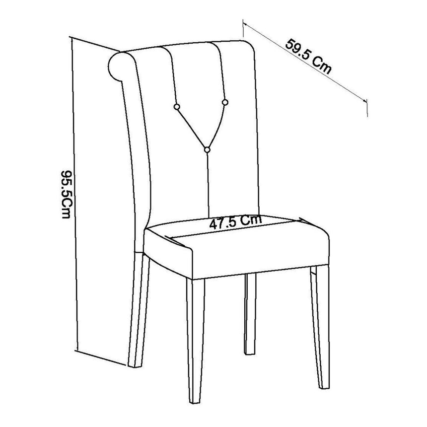 2 x Bentley Designs Montreux Soft Grey Upholstered Dining Chair - Pebble Grey Fabric-6