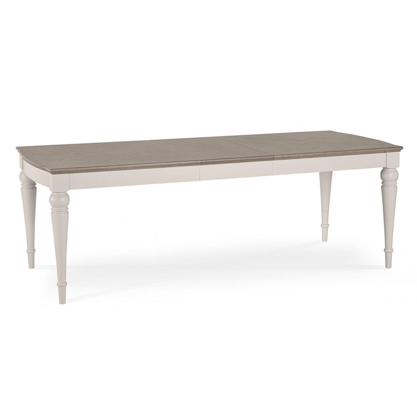 Bentley Designs Montreux Grey Washed Oak and Soft Grey 6 Seater Extending Dining Table-5