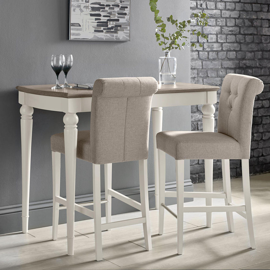 Bentley Designs Montreux Grey Washed Oak and Soft Grey Bar Table-3