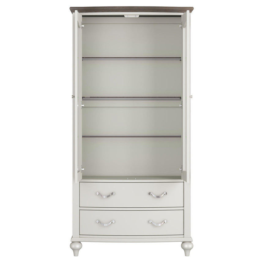Bentley Designs Montreux Grey Washed Oak and Soft Grey Display Unit-2