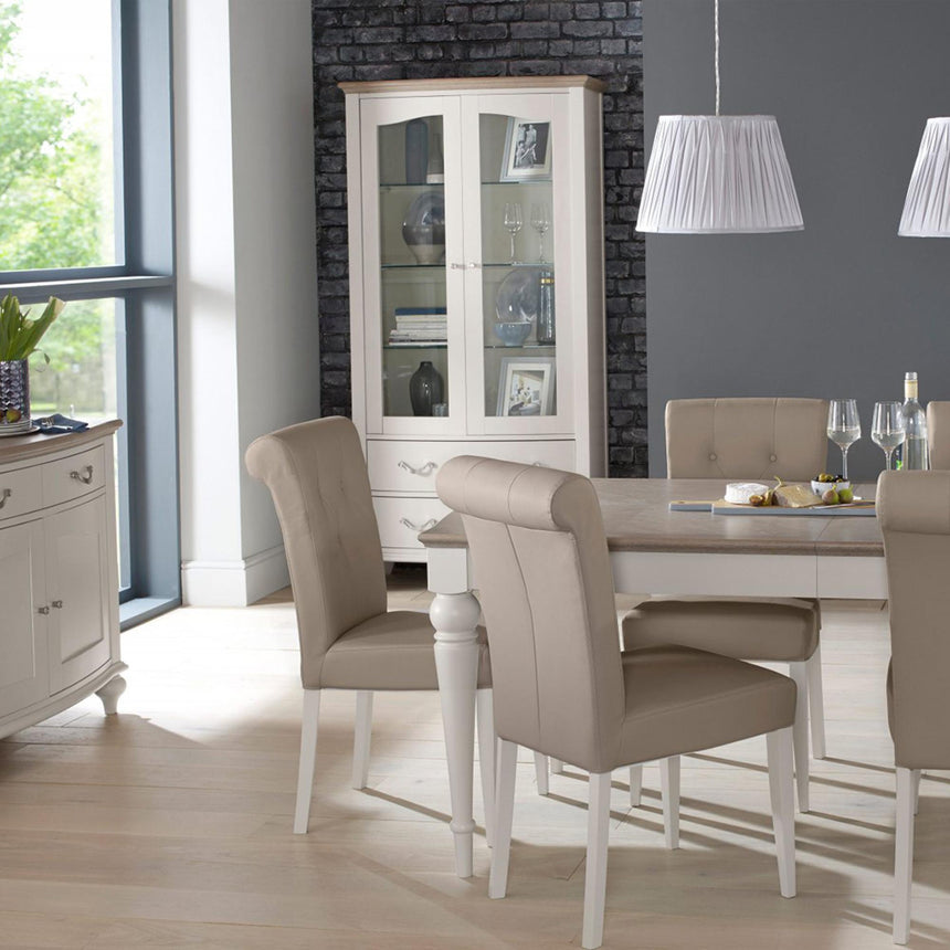 Bentley Designs Montreux Grey Washed Oak and Soft Grey Display Unit-5