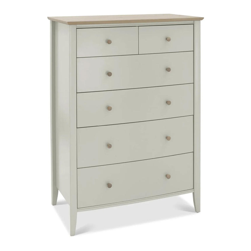 Bentley Designs Whitby Scandi Oak and Soft Grey 2+4 Drawer Chest-2