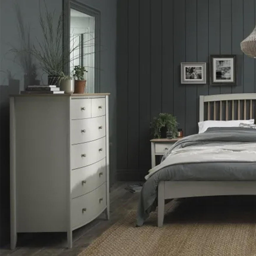 Bentley Designs Whitby Scandi Oak and Soft Grey 2+4 Drawer Chest-3