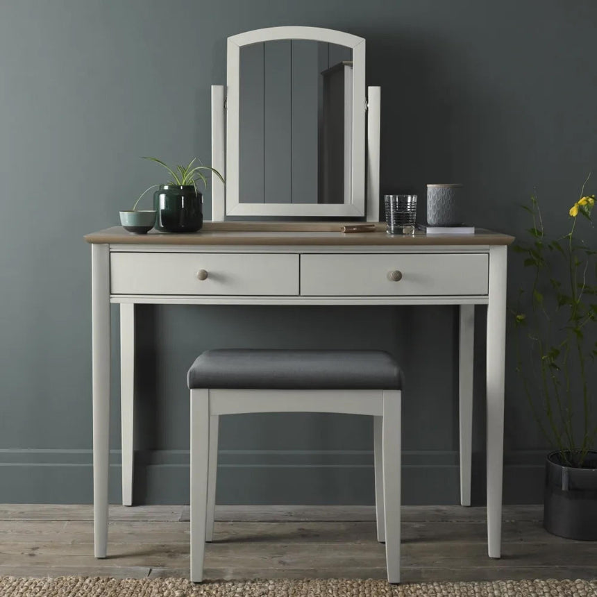 Bentley Designs Whitby Scandi Oak and Soft Grey Vanity Mirror-3