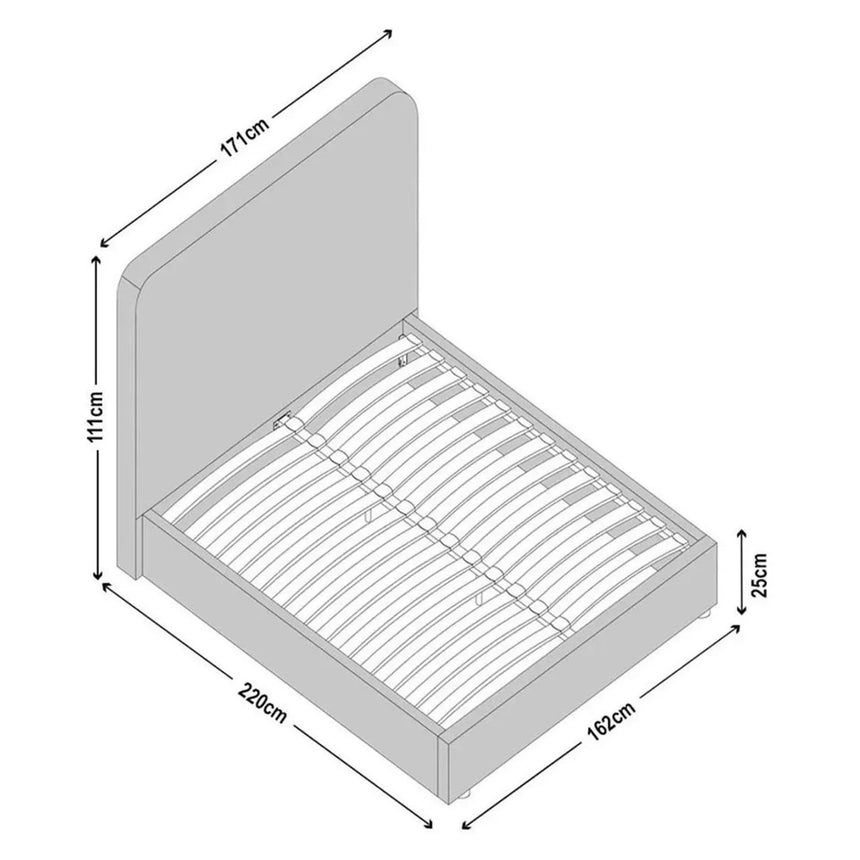 Ashby Beige Fabric Bed-9