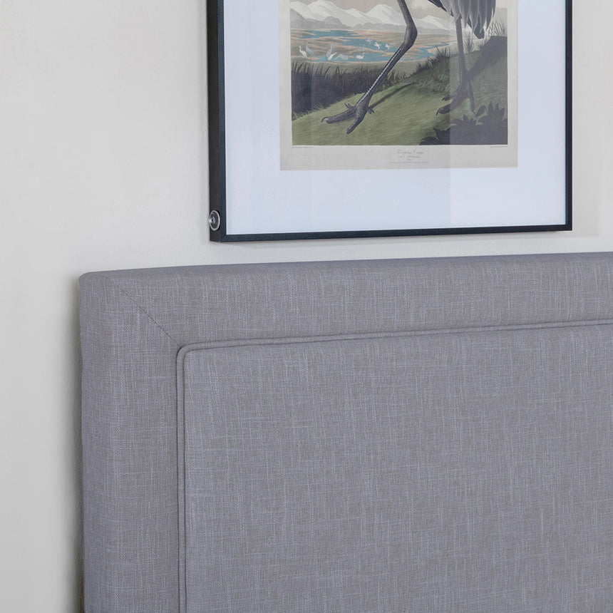 Sutton Light Grey Fabric Ottoman Storage Bed-6