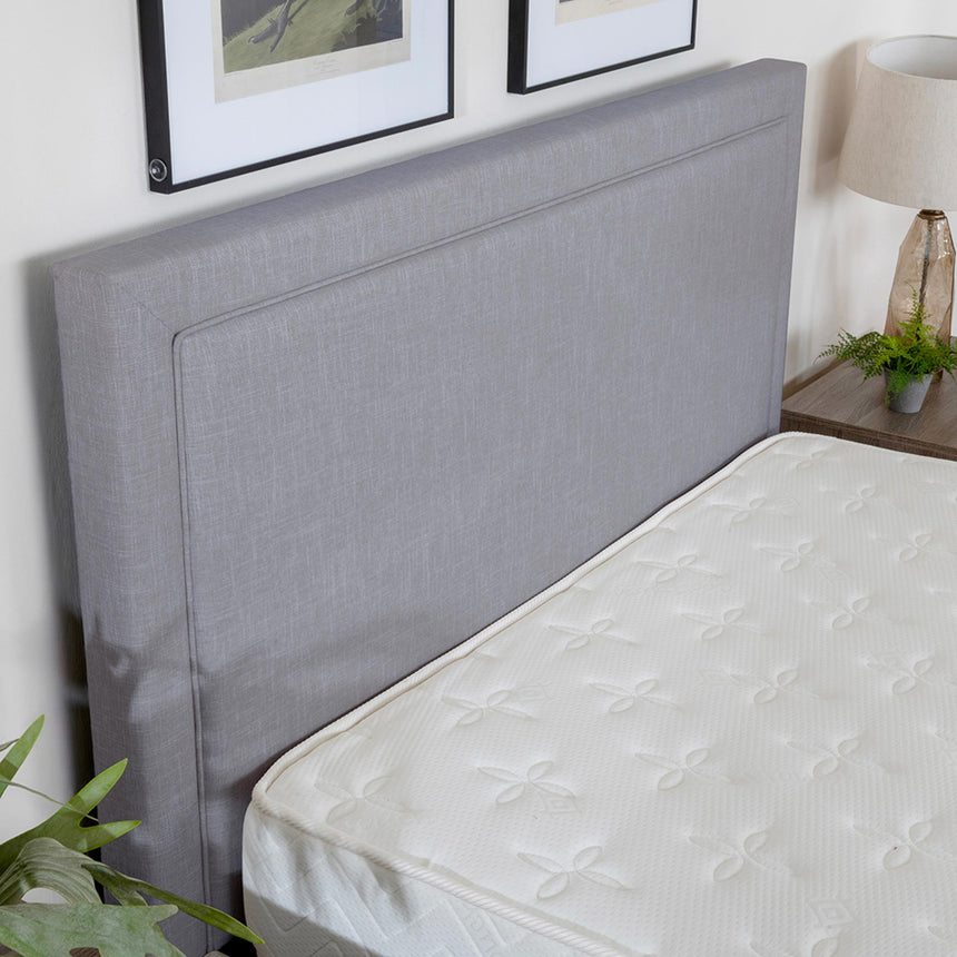 Sutton Light Grey Fabric Ottoman Storage Bed-7