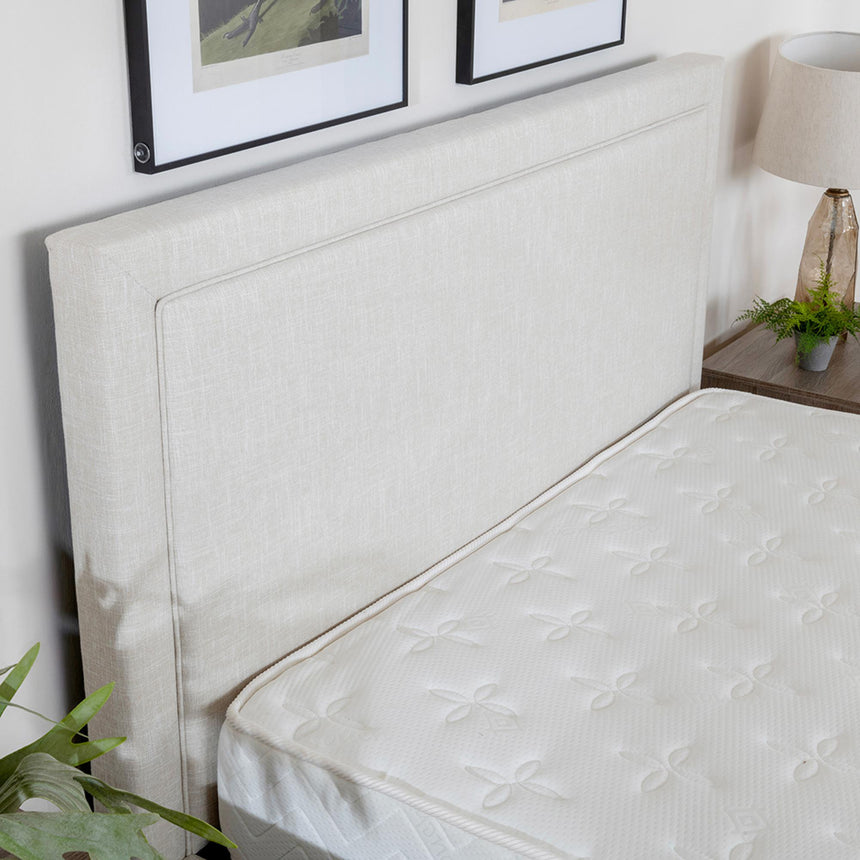 Sutton Natural Fabric Ottoman Storage Bed-7