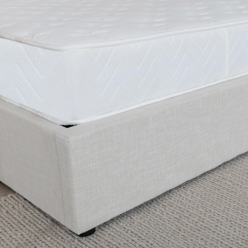 Sutton Natural Fabric Ottoman Storage Bed-9