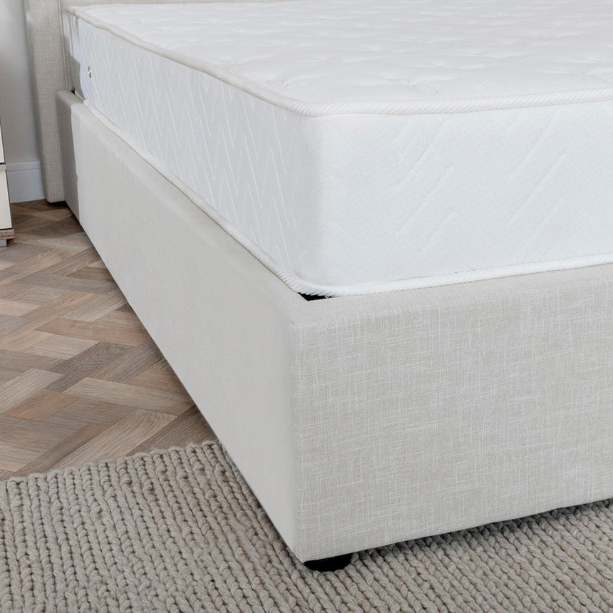 Sutton Natural Fabric Ottoman Storage Bed-10
