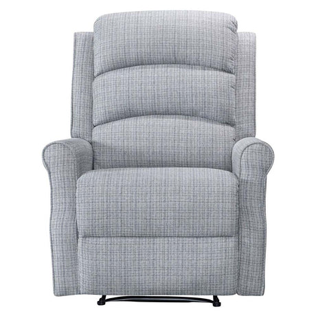 Baxter Hebe Grey Textured Chenille Manual Recliner Chair-2