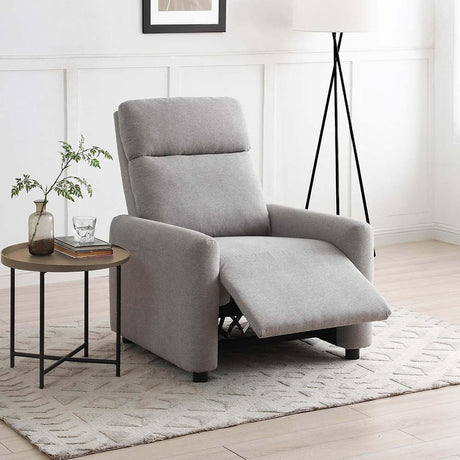Toby Grey Fabric Push Back Recliner Armchair-2