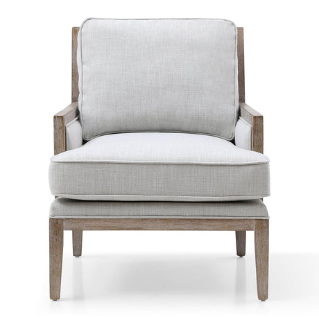 Beatrice Grey Fabric Armchair-2