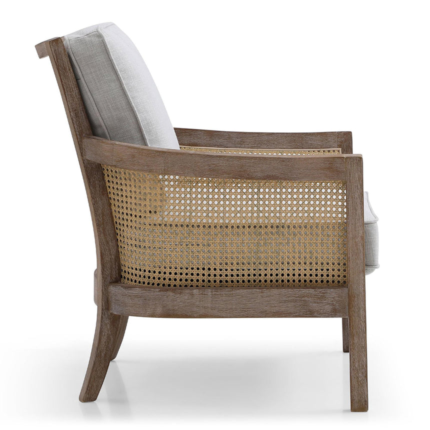 Cecilia Grey Fabric Armchair-4