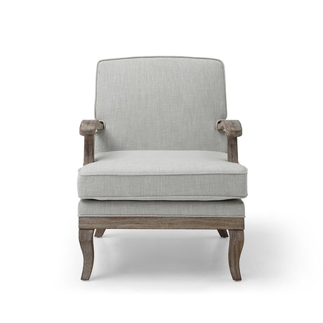 Colwell Antheia Textured Linen Grey Fabric Armchair-2