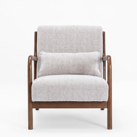 Inca Leto Natural Woven Chenille Fabric Armchair-2