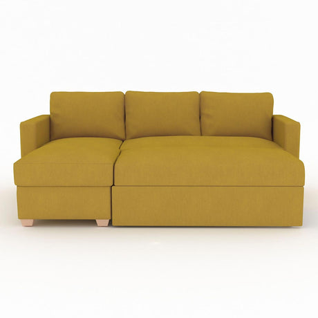 Oscar Sunningdale Saffron Fabric Corner Sofa Bed-2