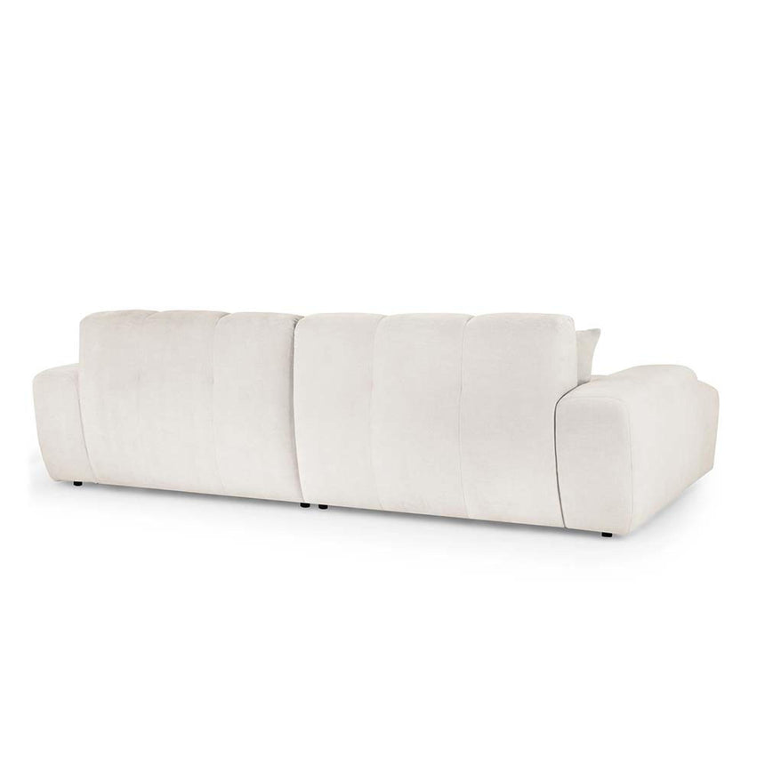 Jacob Cream Fabric Corner Sofa - LHF-2