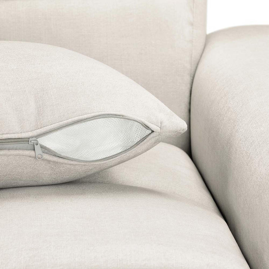 Jacob Cream Fabric Corner Sofa - LHF-4