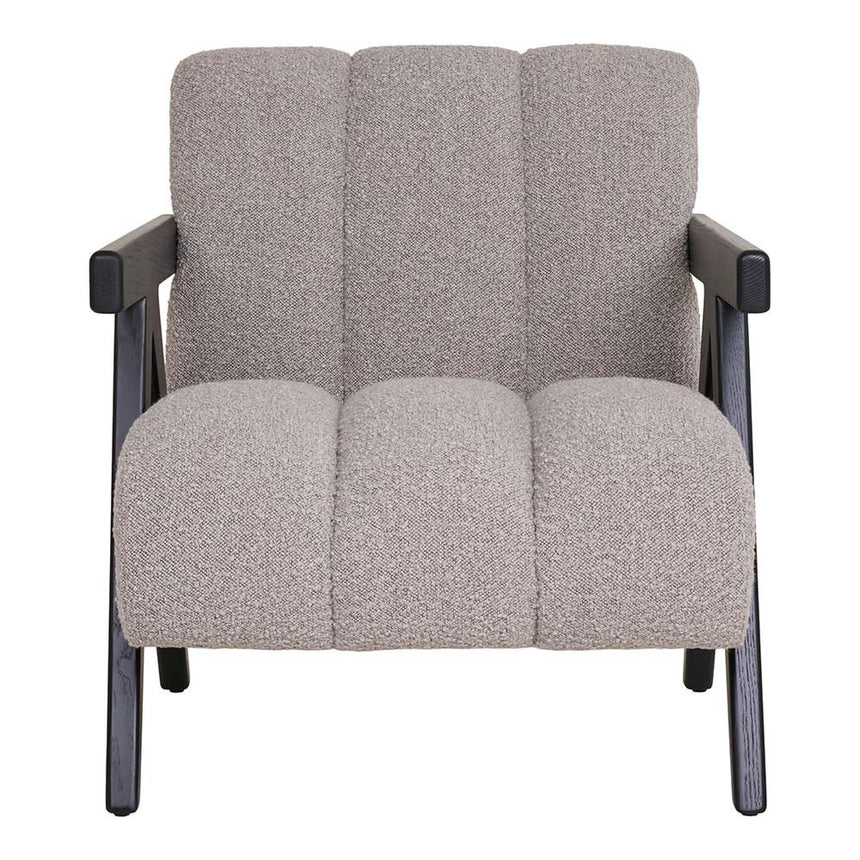 Florence Sand Fabric Lounge Armchair-2