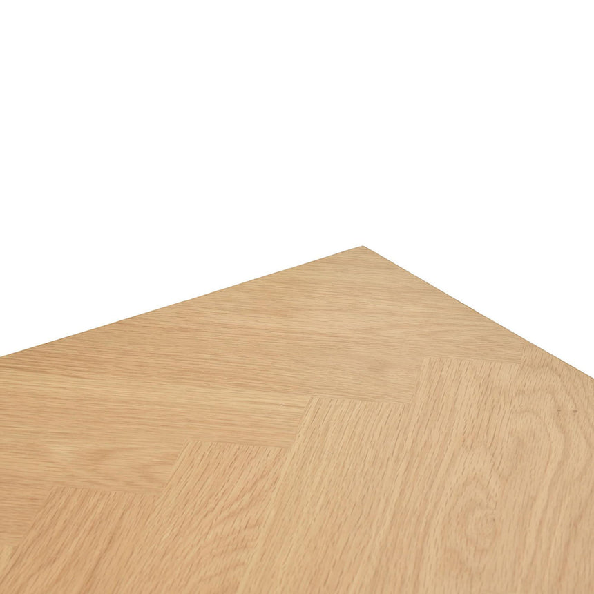 Amora Oak Herringbone Pattern 8 Seater Dining Table - 200cm-2