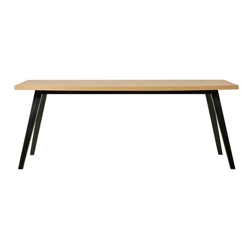 Amora Oak Herringbone Pattern 8 Seater Dining Table - 200cm-3