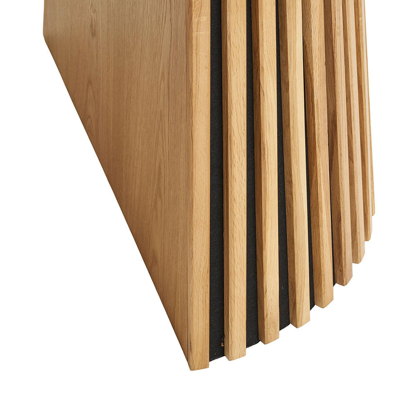 Osaka Oak 4-8 Seater Extending Round Dining Table with Slatted Base - 120cm-200cm-5