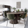 Osaka Smoked Oak 4-8 Seater Extending Round Dining Table with Slatted Base - 120cm-200cm-7