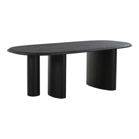 Tirano Black 8 Seater Pedestal Dining Table - 220cm-2