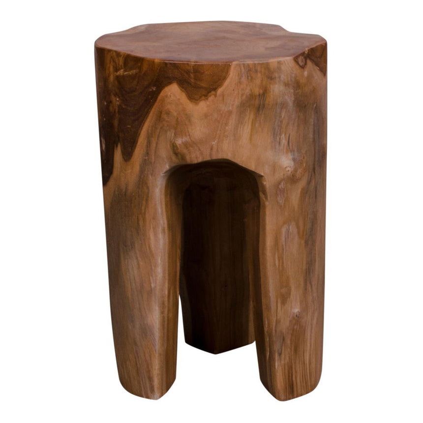 2 x Rose Natural Teak Wood Stool-3