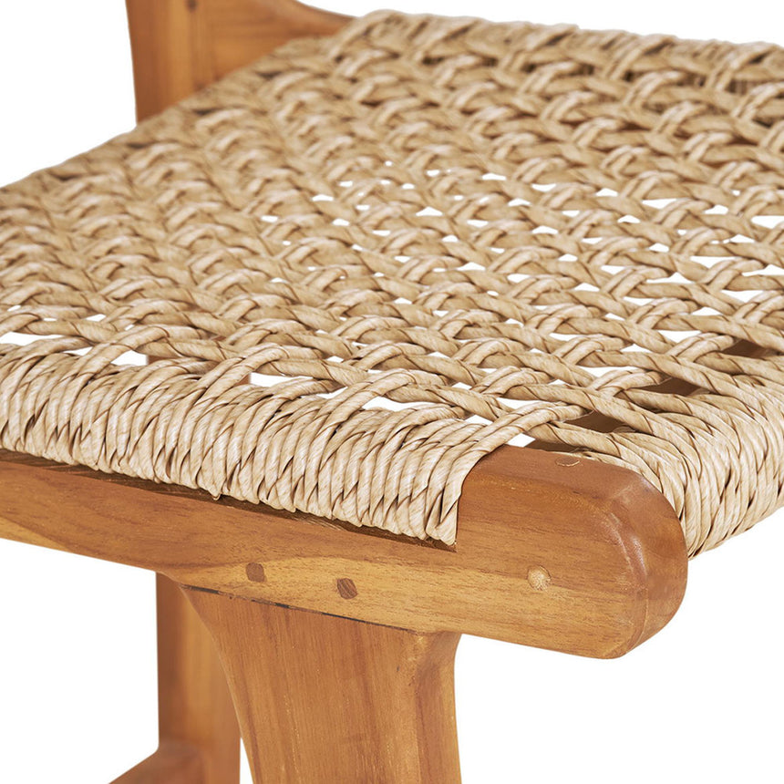 Derby Natural Teak Wood Bar Chair-6