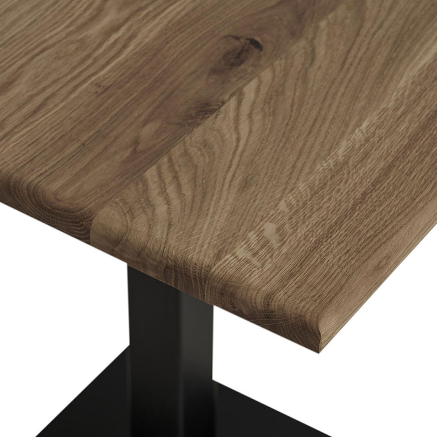 Lignano Smoked Oak Square Cafe Table-3