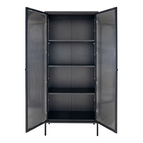 Adelaide Black Metal 2 Door Tall Cabinet-2
