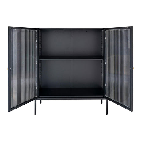 Adelaide Black Metal 2 Door Small Cabinet-2