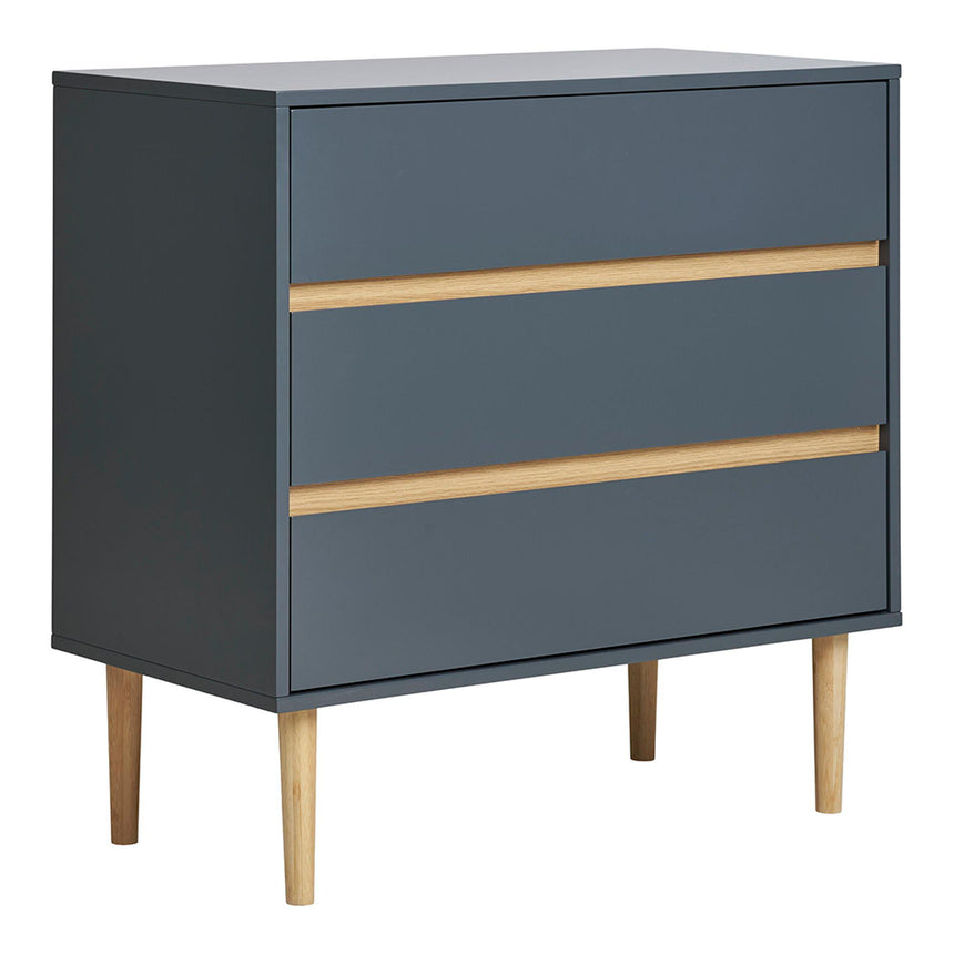 Bisley Dark Grey 3 Drawer Chest-4