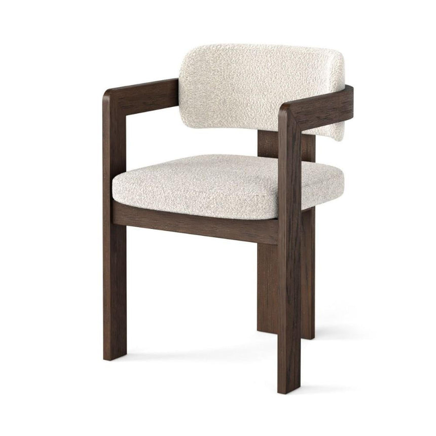 2 x California Dark Oak and Fabric Dining Chair-3