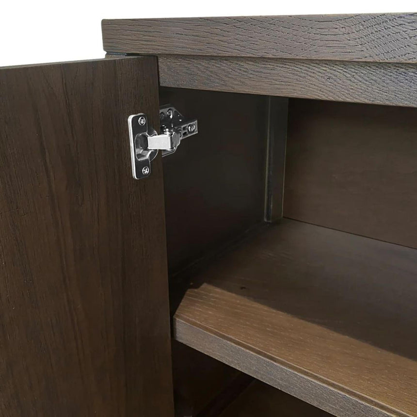 California Dark Oak 2 Door Small Sideboard - 105cm-6