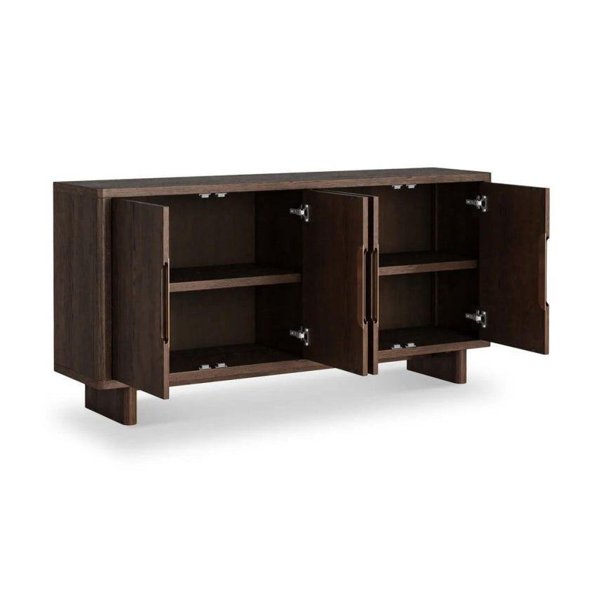 California Dark Oak 4 Door Large Sideboard - 160cm-2