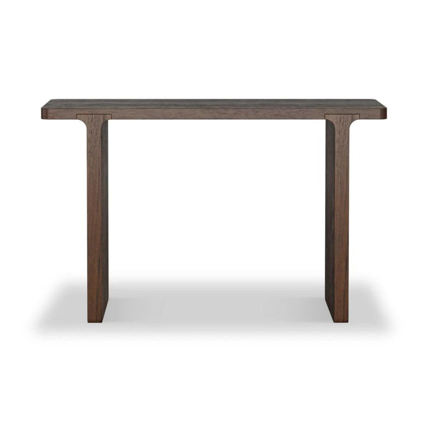 California Dark Oak Console Table-3