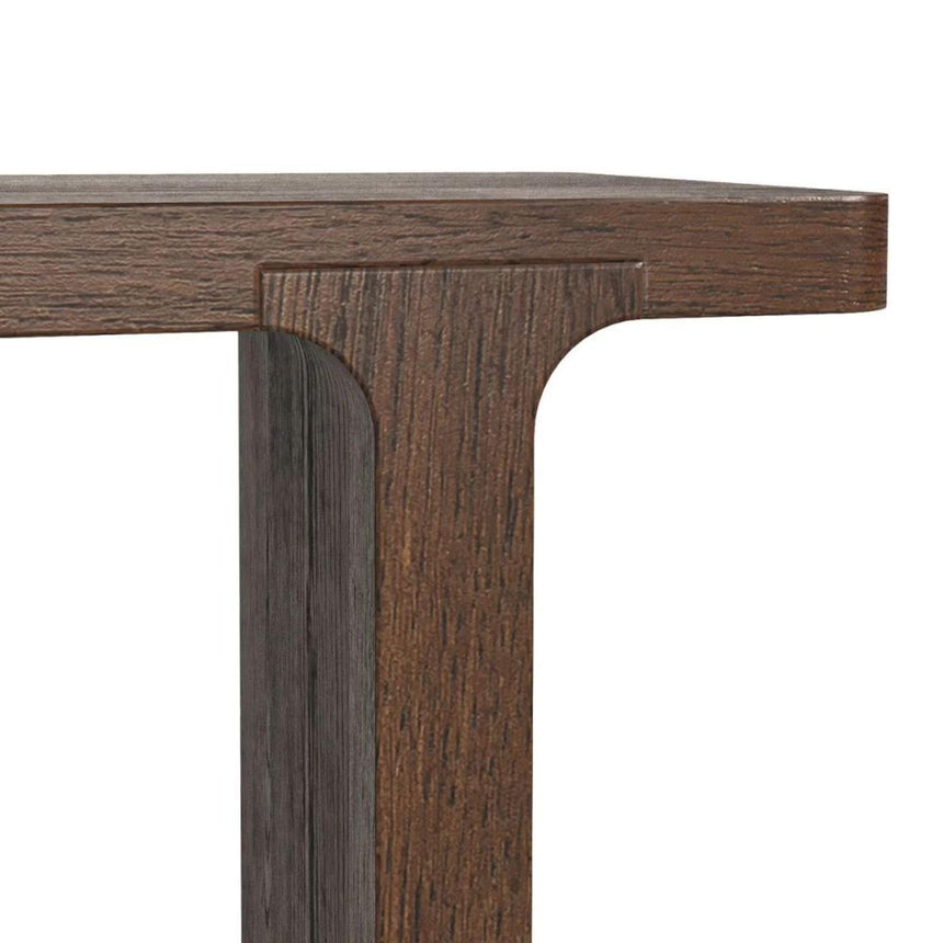 California Dark Oak Console Table-6