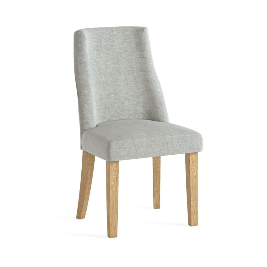 2 x Luna Beige Fabric Dining Chair-2