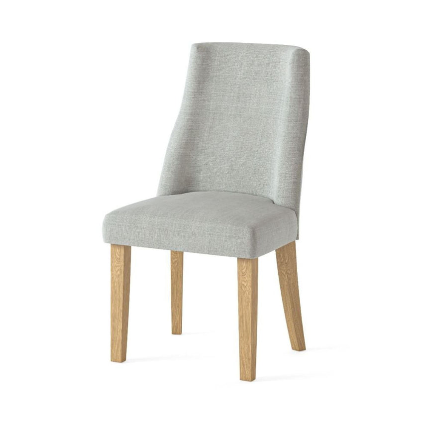 2 x Luna Beige Fabric Dining Chair-3