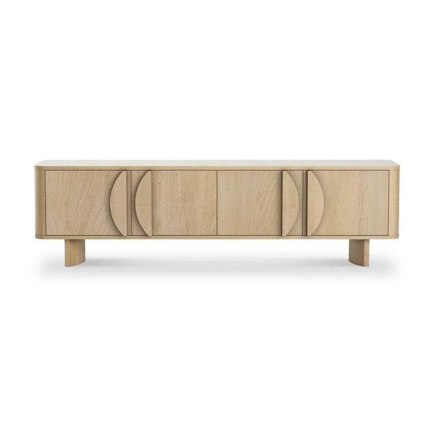 Cara Oak 180cm Large Storage TV Unit-2