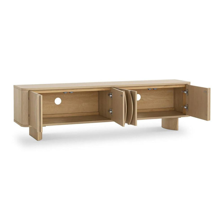 Cara Oak 180cm Large Storage TV Unit-5