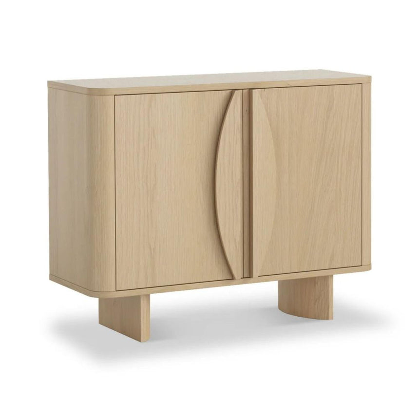 Cara Oak 2 Door Small Sideboard - 105cm-2