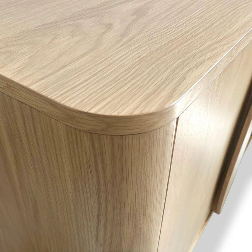 Cara Oak 2 Door Small Sideboard - 105cm-7